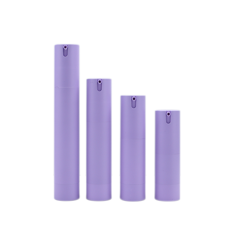 10ml 15ml 20ml 30ml U 字型プレス紫化粧品エアレス ボトル